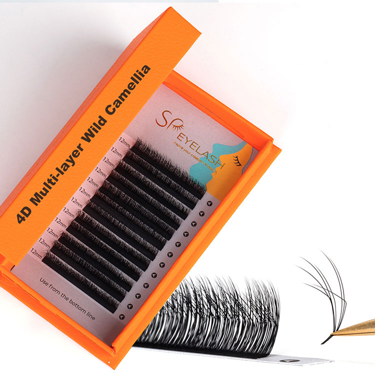 Многослойные 4D-пушистые камеллии Wispy Lashes Extensions
